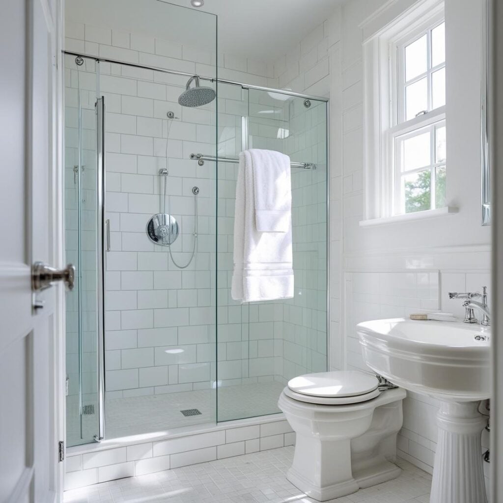 A clean bathroom looks good, is better for your health, and is easier to maintain.